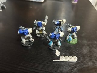 5 Marines Espaciales Templarios Negros WH40K