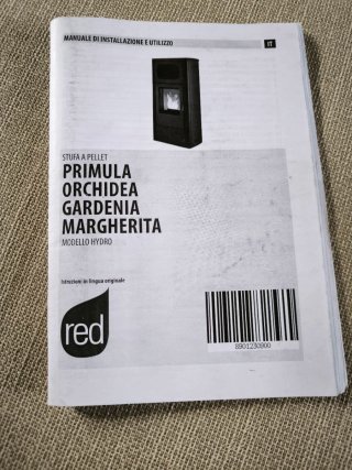 Hidroestufa de pellets marca RED