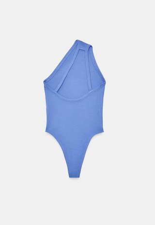 Body asimétrico Zara azul