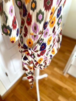 Vestido Zara Estampado Ikat Talla M
