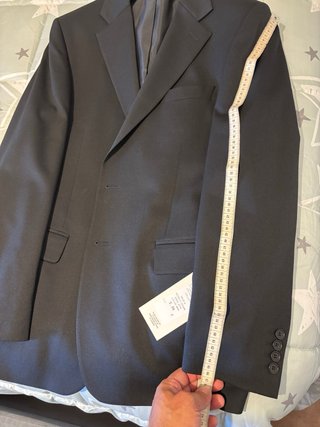 Traje negro completo nuevo con etiquetas