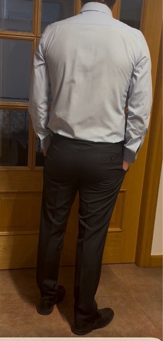 Traje negro completo nuevo con etiquetas