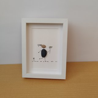 Cuadro personalizado "Entrega de flor" — Pebble Ar