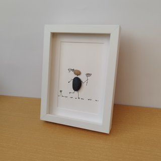Cuadro personalizado "Entrega de flor" — Pebble Ar