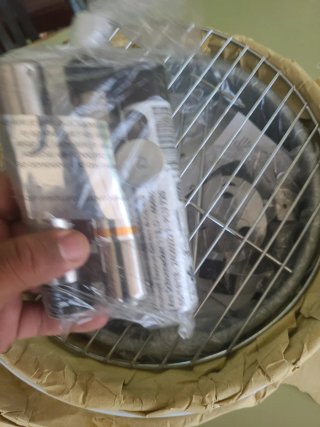 Mini Barbacoa Esférica Grill Time sin usar