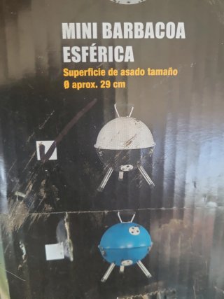 Mini Barbacoa Esférica Grill Time sin usar