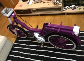 Vespino Vale Morado y Blanco