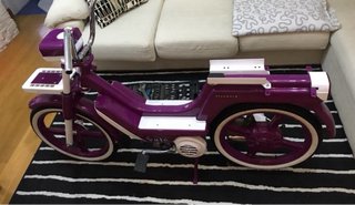 Vespino Vale Morado y Blanco