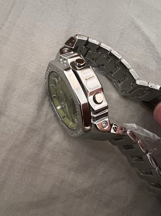 Casio G-Shock Reloj Verde y Plateado