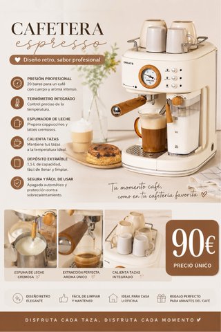 Cafetera Espresso Create Mango