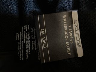 Chaqueta Alpinestars T-Jaws v3 Impermeable XL