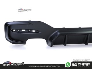 DIFUSOR TRASERO BMW SERIE 1 F20 LOOK M-PERFORMANCE NEGRO MATE