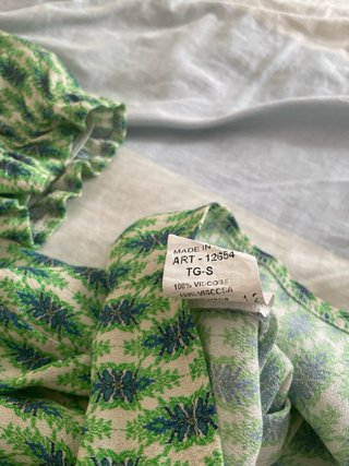 Blusa Top Étnico Botones Nácar