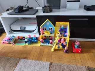 Casita Peppa Pig con figuras y accesorios