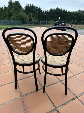 Sillas estilo Thonet madera y ratán (2 unidades)