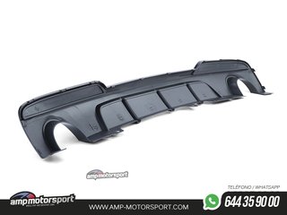DIFUSOR TRASERO BMW SERIE 5 F10 / F11 2010-2017 NEGRO BRILLO