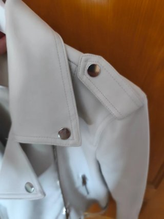 Cazadora Biker Beige Talla M