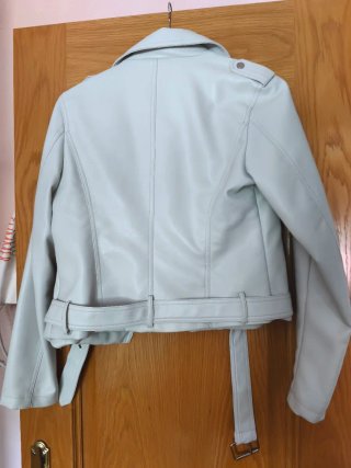 Cazadora Biker Beige Talla M