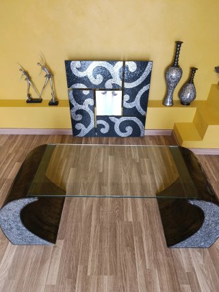 Lote 2 Jarrones Vintage Mosaico Cristal