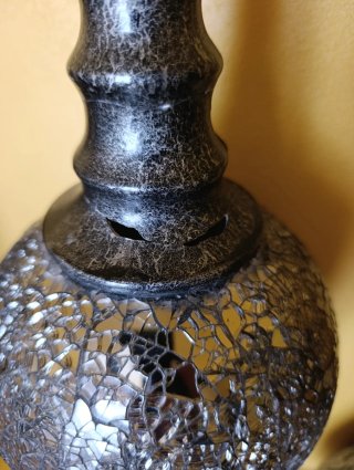 Lote 2 Jarrones Vintage Mosaico Cristal
