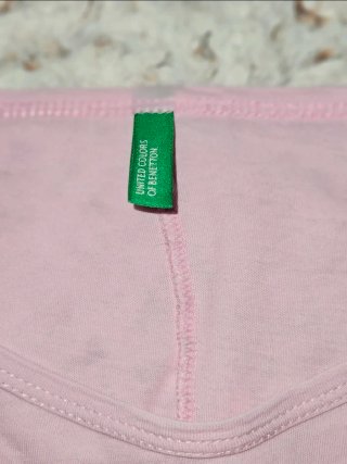 Camiseta Benetton Mujer Rosa