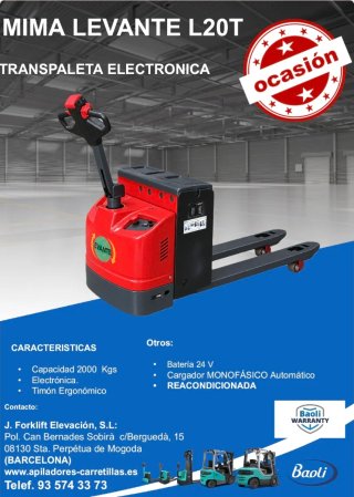 Transpaleta Eléctrica Mima Levante L20T