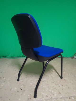 Lote 4 Sillas Oficina Azules