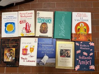 Libri romanzi in stock