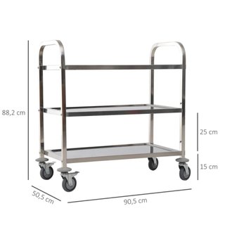 Carrito Auxiliar Cocina con Ruedas