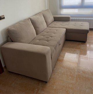 Sofá Chaise Longue Cama Reversible 3 Plazas