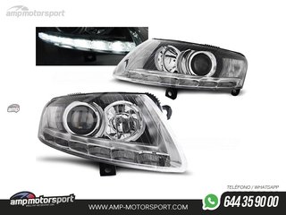 FAROS DELANTEROS LUZ DIURNA LED REAL DRL PARA AUDI A6 4F 2004-2008
