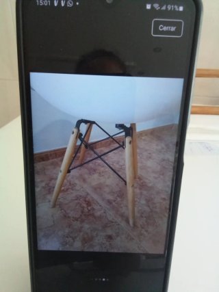 Silla Nórdica Blanca Madera