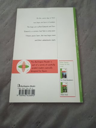 Libro en inglés. The prince and the pauper.