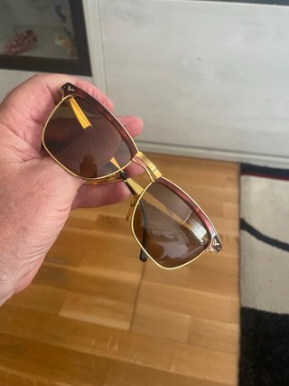 Gafas Police Vintage Marrón y Dorado