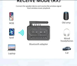 Receptor Audio Bluetooth 6.0 T89 con RCA Jack