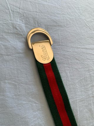 Cintura Gucci Unisex Verde/Rosso