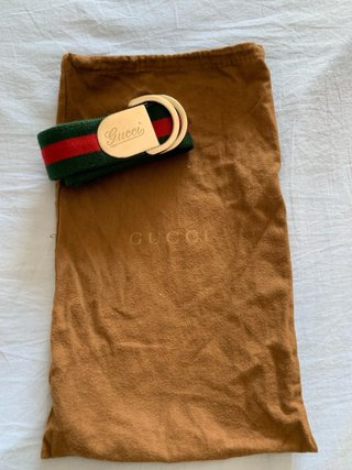 Cintura Gucci Unisex Verde/Rosso