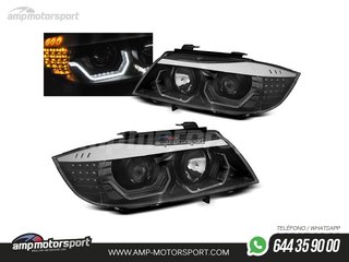FAROS DELANTEROS OJOS DE ANGEL 3D U PARA BMW SERIE 3 E90 / E91 2005-2008