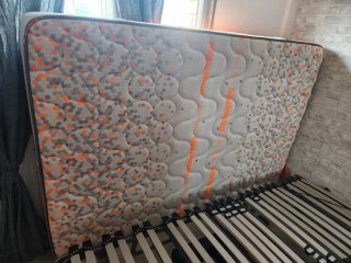 Cama articulada + colchón naranja