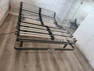 Cama articulada + colchón naranja