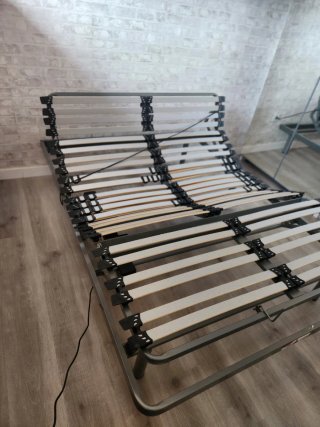 Cama articulada + colchón naranja