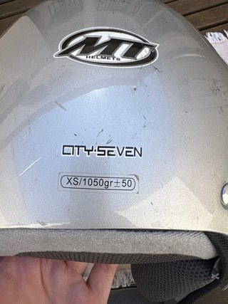 Casco de Moto MT Plata