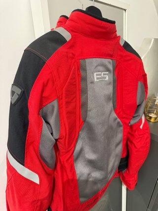 Chaqueta Moto REV'IT Engine Skin T38 Roja Gris