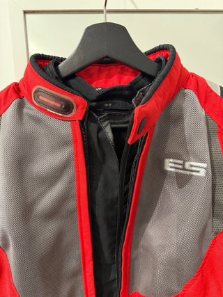 Chaqueta Moto REV'IT Engine Skin T38 Roja Gris
