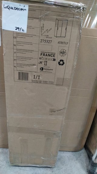 Zapatero 2 puertas correderas blanco/roble 80x180