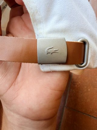 Gorra Lacoste Blanca con Logo Verde