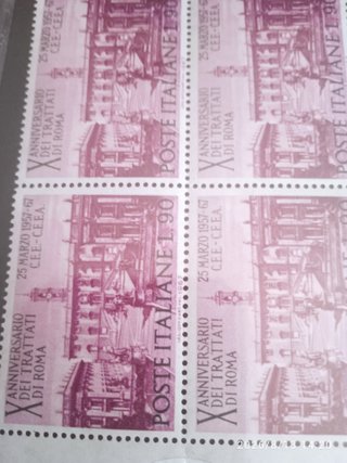Francobolli commemorativi 1957-1967