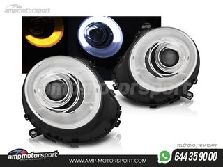 FAROS DELANTEROS TUBE LIGHT PARA MINI COOPER R56/R57 CROMO 2006-2014
