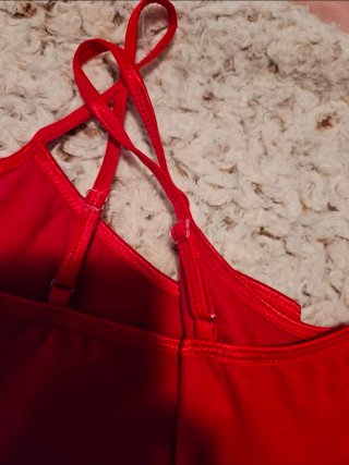 Camiseta tirantes roja mujer