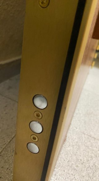 Puerta blindada madera buen estado